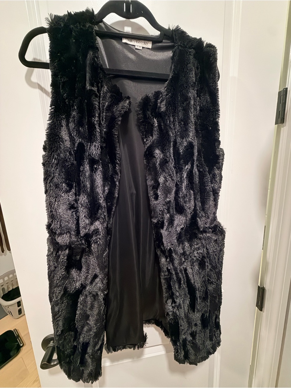 Women’s Black Faux Fur Vest